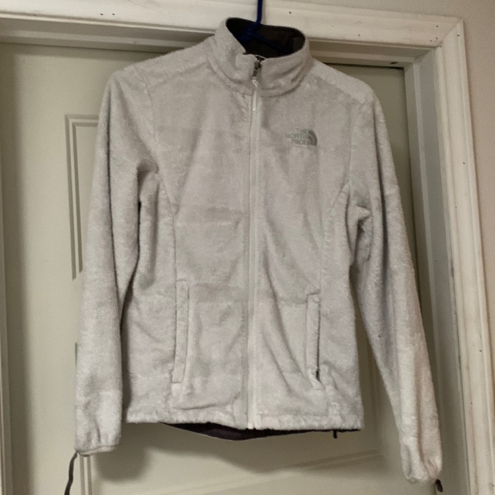 North Face zip-up fleece with zip pockets XS
